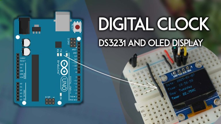 Arduino Digital Clock with DS3231 RTC and OLED Display