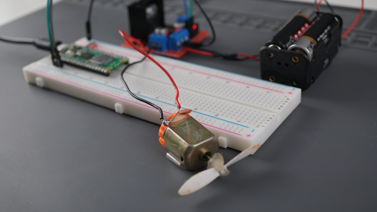Control DC Motor with Raspberry Pi Pico