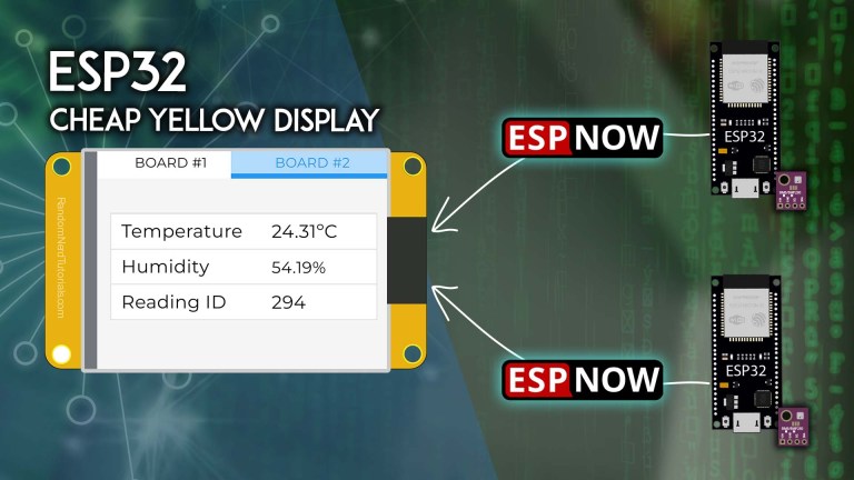 ESP32 CYD with ESP-NOW: Receive and Display Data From Multiple Boards