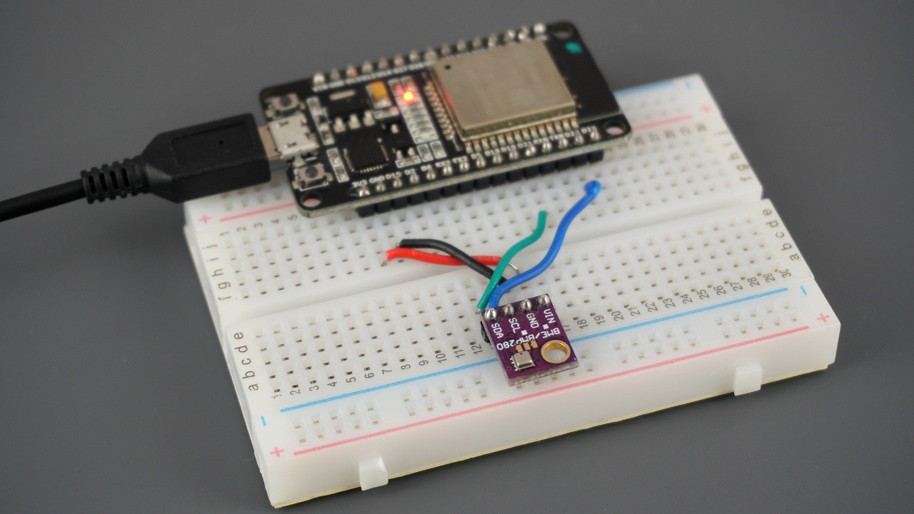 ESP32 with BME280 Sensor using Arduino IDE Pressure, Temperature, Humidity