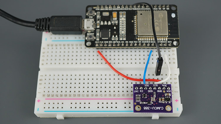 ESP32 BMP388 Sensor Altitude Pressure Temperature Arduino