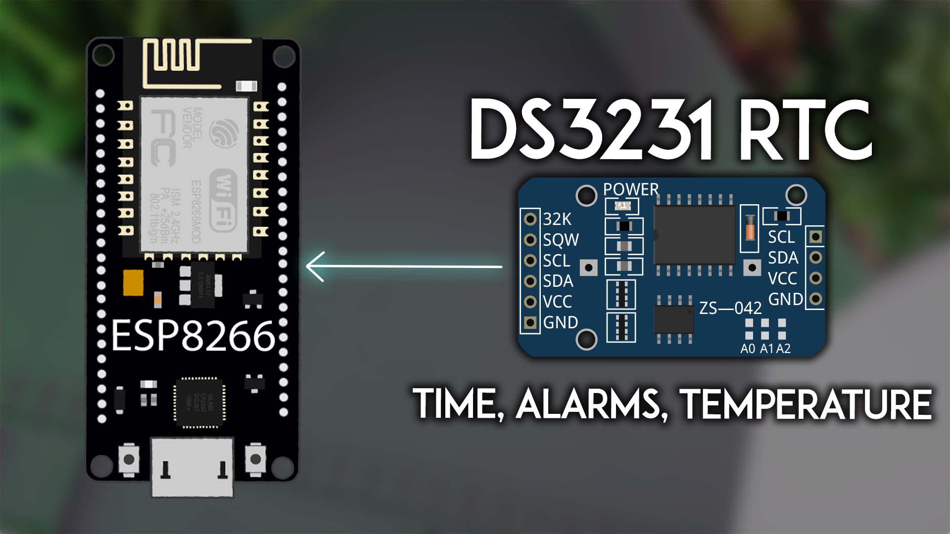 ESP8266 NodeMCU with DS3231 Real Time Clock Module (RTC) — Getting Time and Setting Alarms