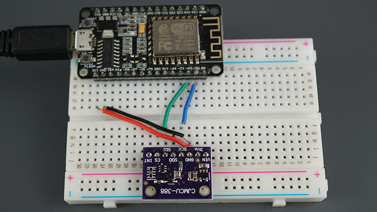 ESP8266 NodeMCU BMP388 Sensor Altitude Pressure Temperature Arduino