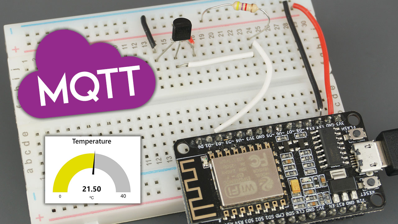 ESP8266 NodeMCU MQTT - Publish DS18B20 Temperature Readings (Arduino IDE)