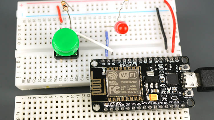 ESP8266 NodeMCU Input Output Button Not Pressed Arduino IDE