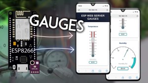 ESP8266 NodeMCU Web Server Display Sensor Readings in Gauges