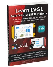 Learn LVGL Build GUIs for ESP32 Projects new eBook cover
