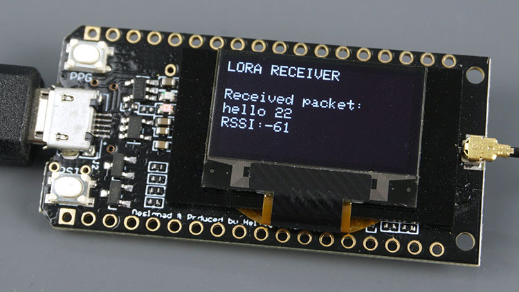 TTGO LoRa ESP32 Dev Board Receiver