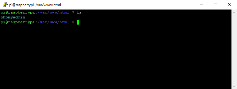 Raspberry Pi move phpMyAdmin to /var/www/html phpMyAdmin folder