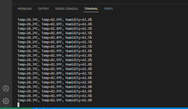 Raspberry Pi Print Temperature and Humidity DHT22 DHT11 Sensor