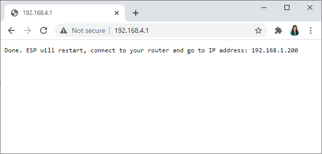 ESP32 connected to station success Wi-Fi Manager