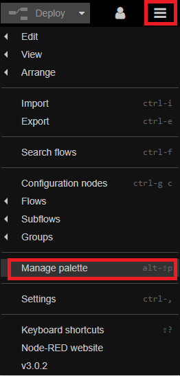 Node-RED install new nodes