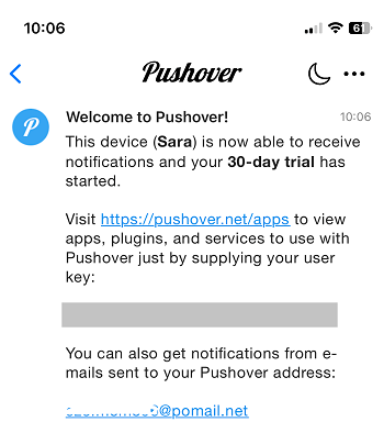 Welcome to Pushover Creating an Account