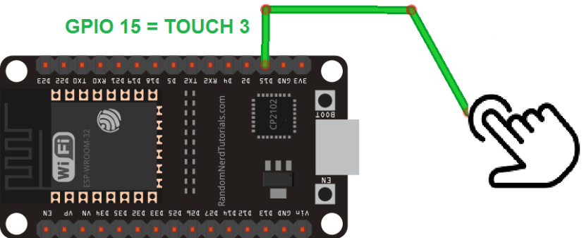Touch wake up Wiring the Circuit